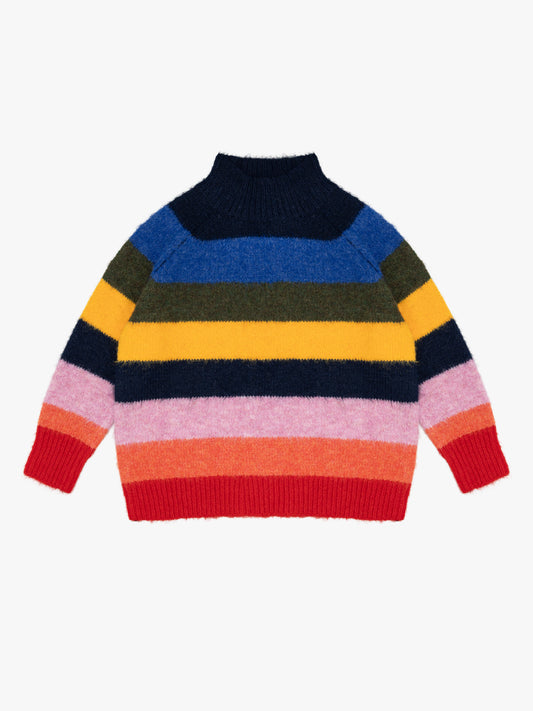 Louise Mockneck Sweater - Rainbow