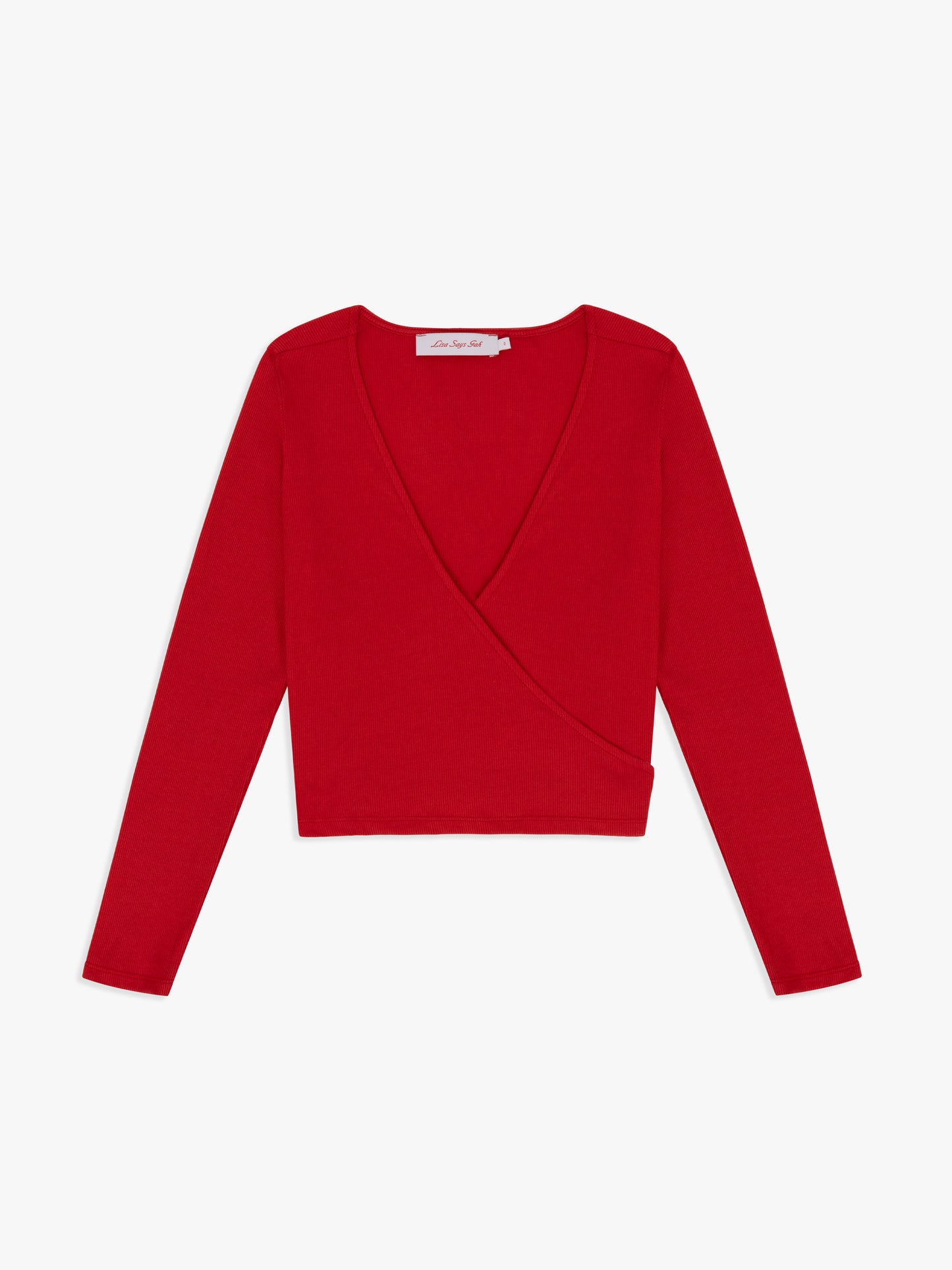 Lucille Wrap Top - Cherry