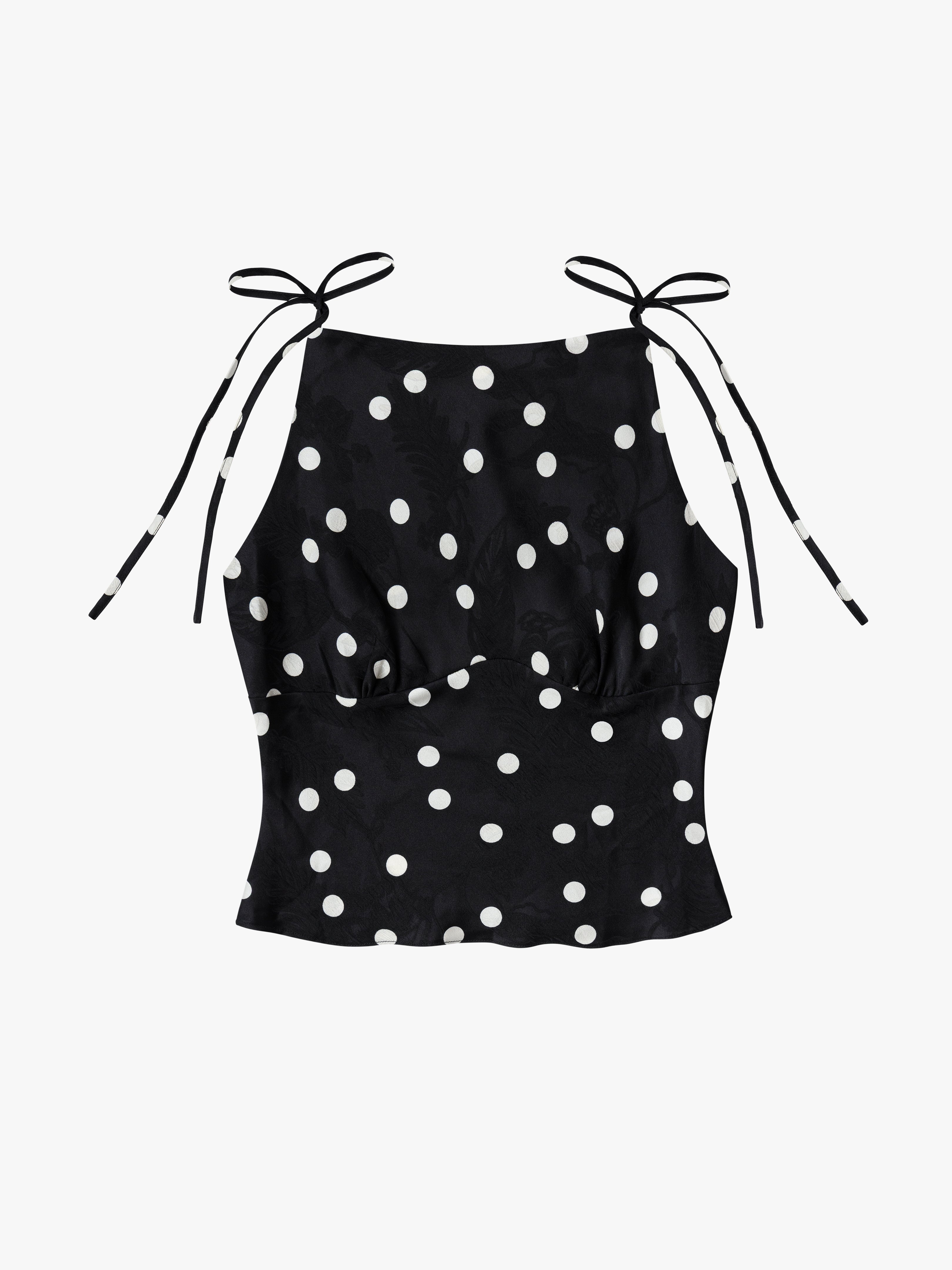 Lucy Top - Black Dot – Lisa Says Gah
