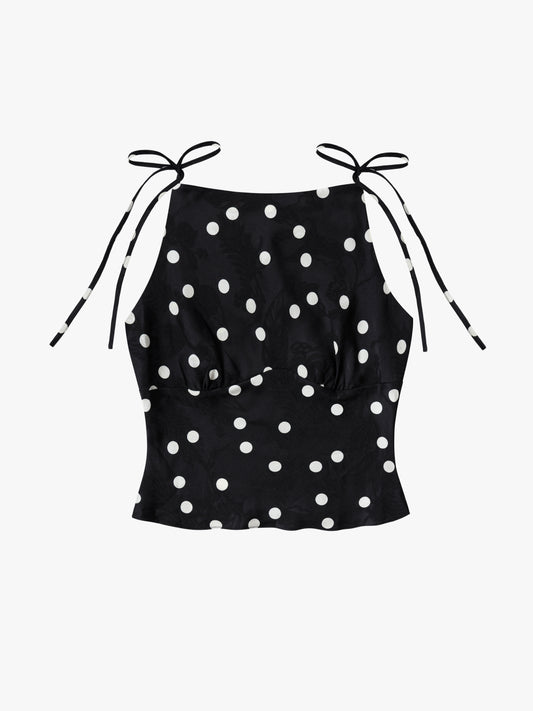 Lucy Top - Black Dot