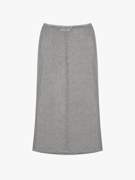 Luna Skirt - Metallic Silver