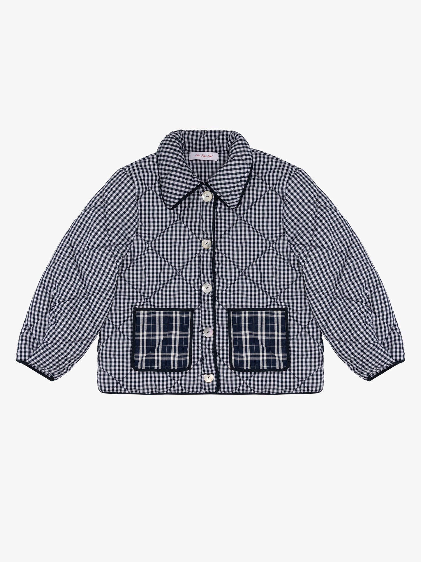 Lyra Quilted Jacket - Midnight Check Mix