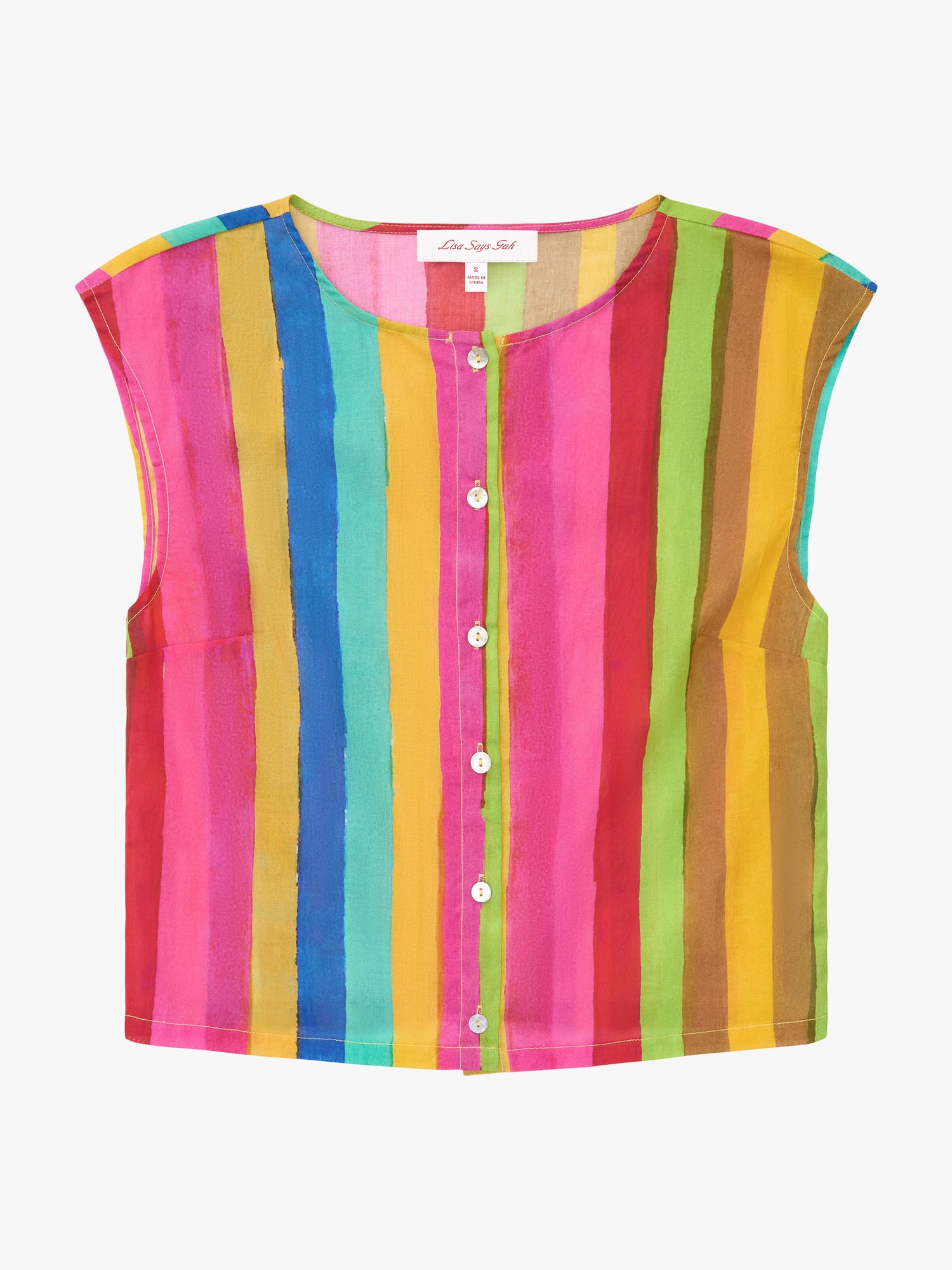Madeline Top - Sherbert Stripe