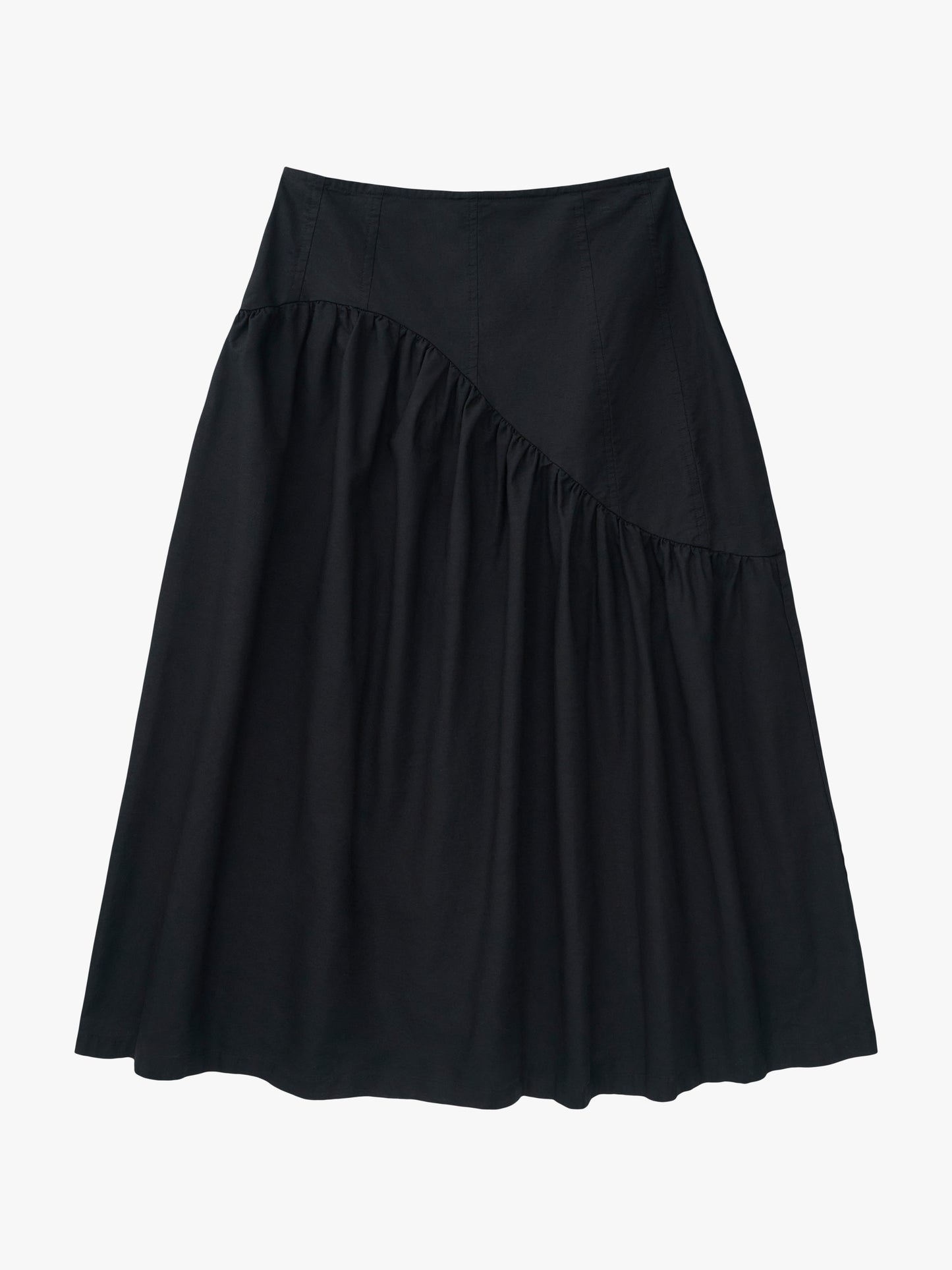 Maeve Midi Skirt - Black Linen – Lisa Says Gah