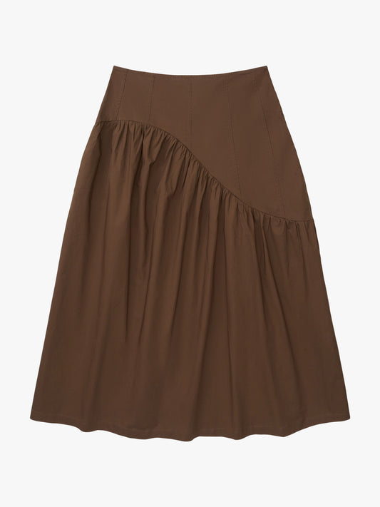 Maeve Midi Skirt - Chocolate