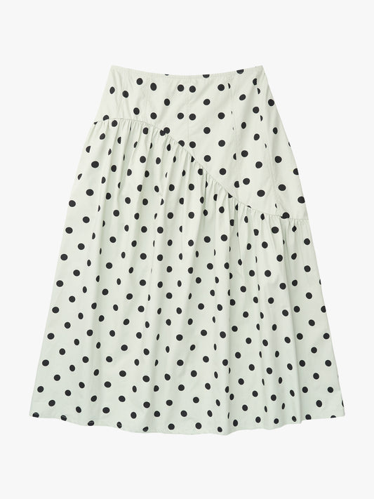 Maeve Midi Skirt - Mint Chip Dot