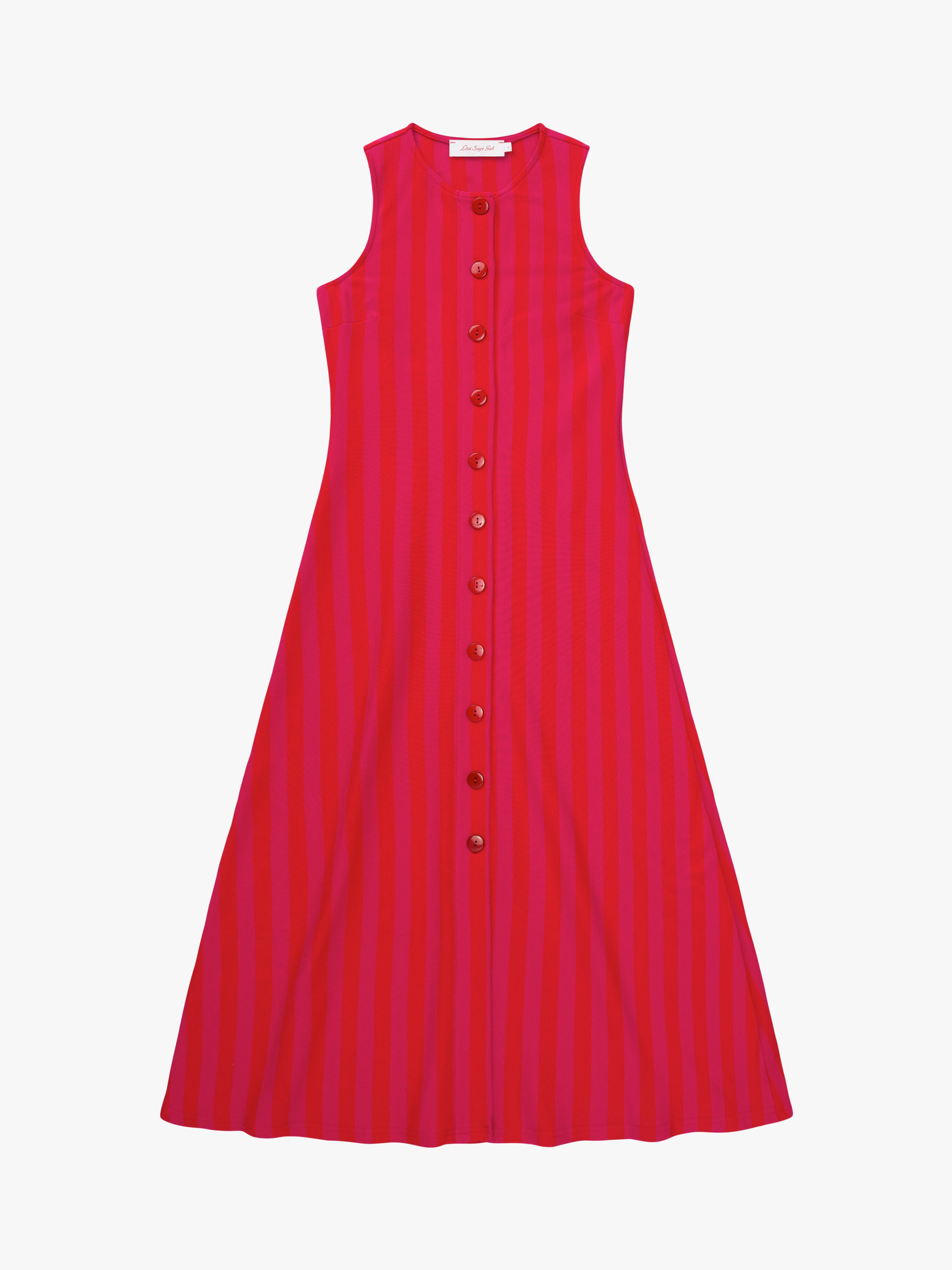 maison close striped midi dress Manon Midi Dress