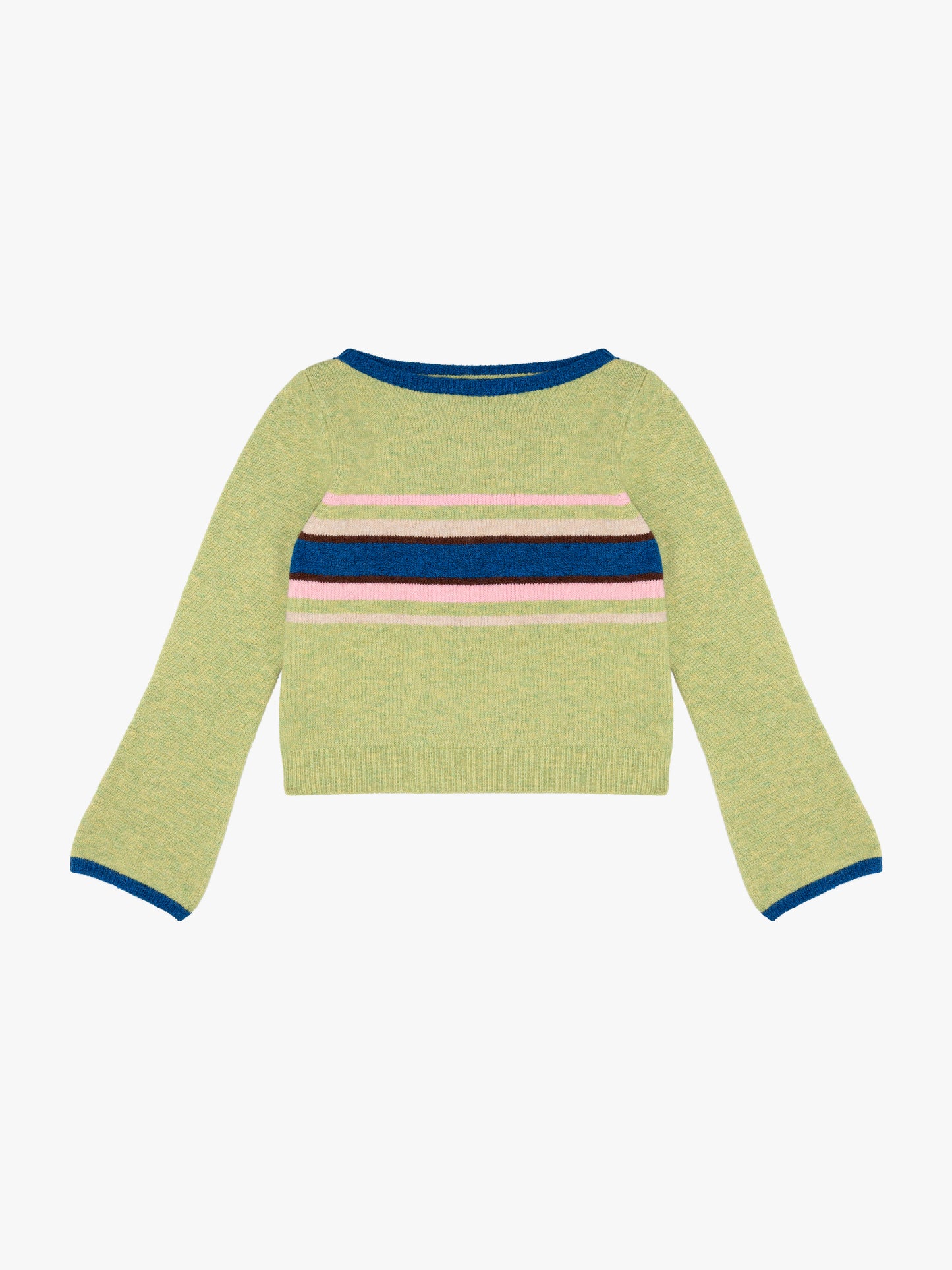Mari Sweater - Pistachio Stripe