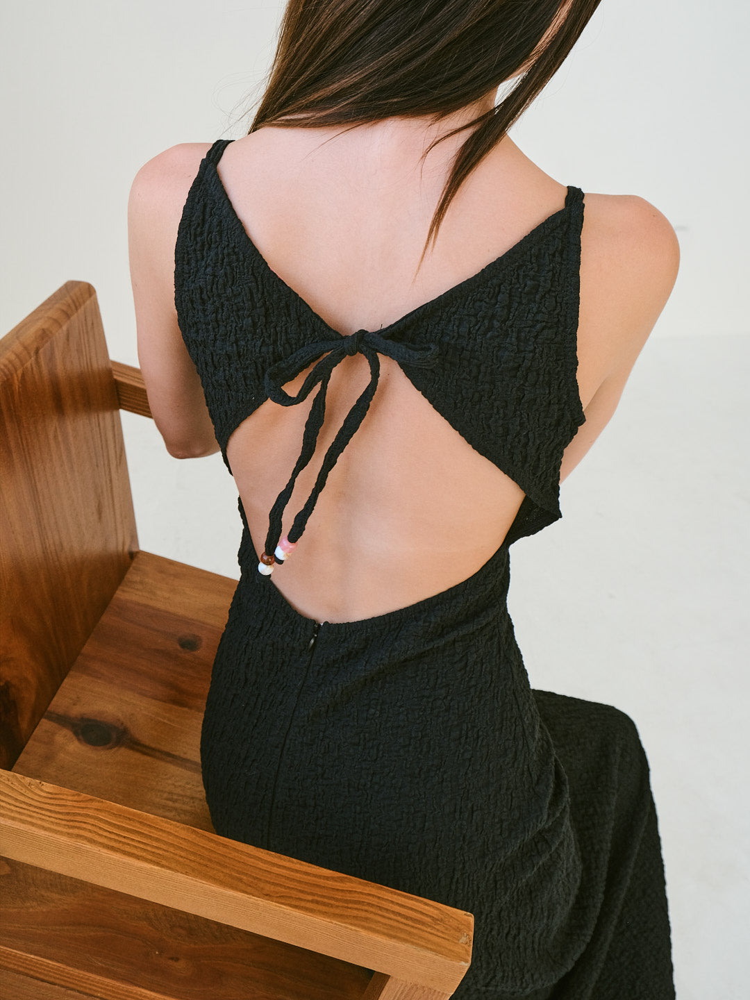 Maya Dress - Black Crinkle