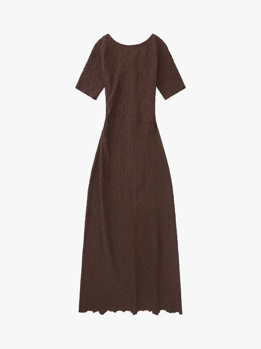 Maya Short Sleeve Dress - Mocha