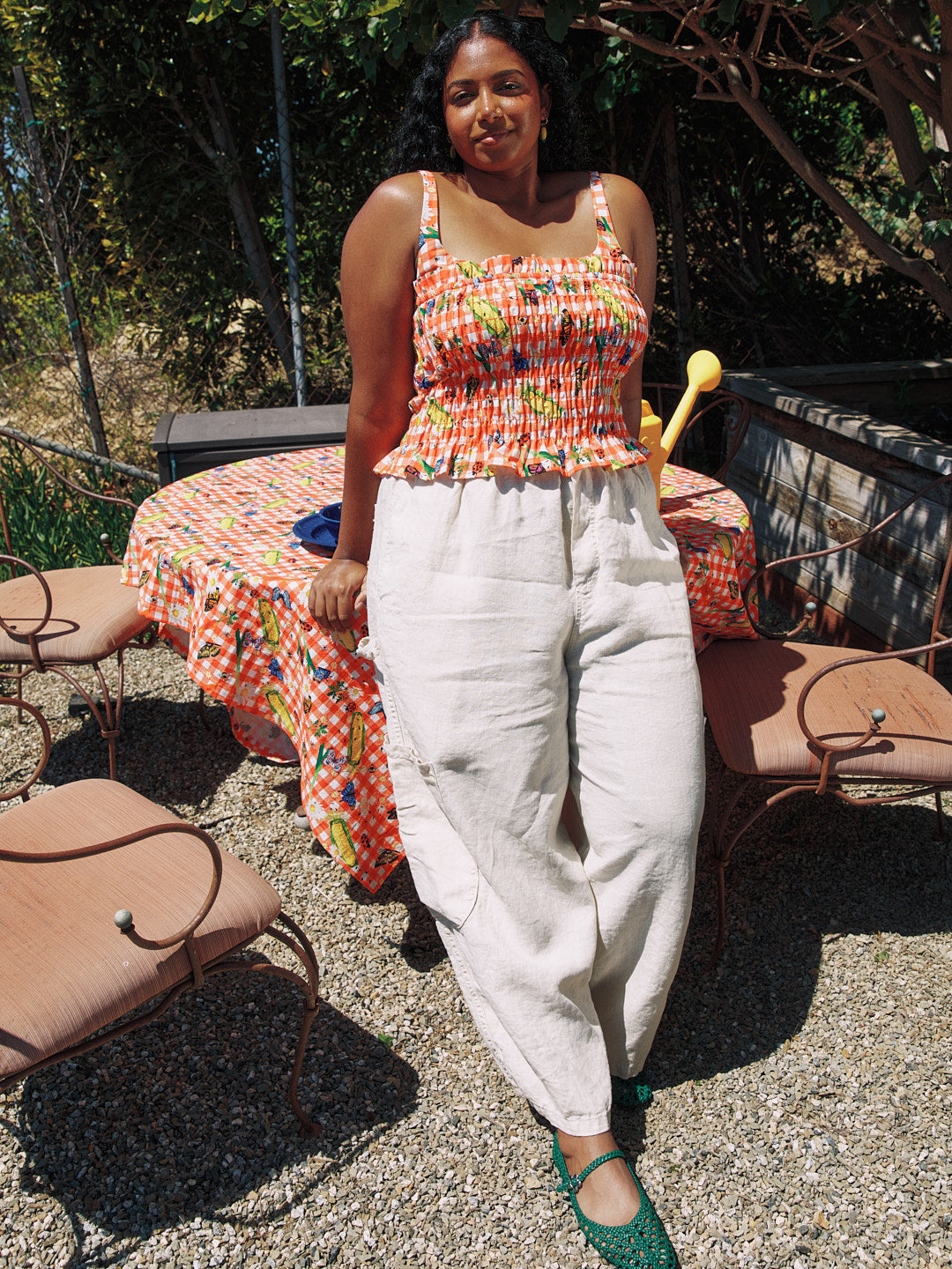 Linen Chef Pant - Flour