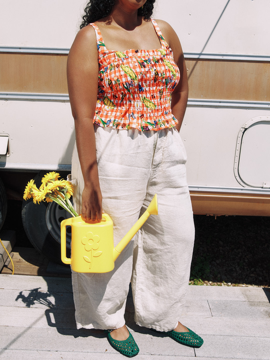 Linen Chef Pant - Flour