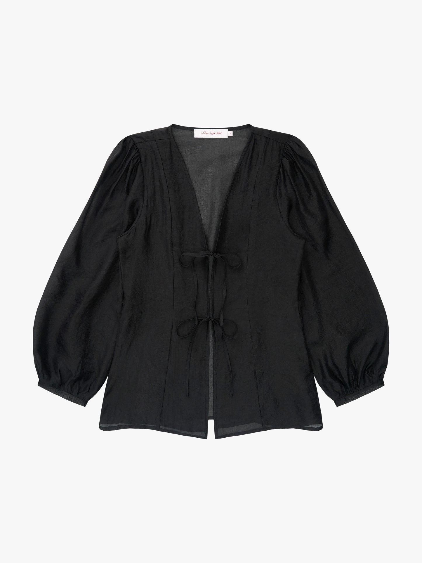 Meera Blouse - Black Organza