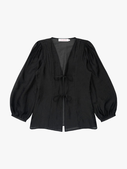 Meera Blouse - Black Organza