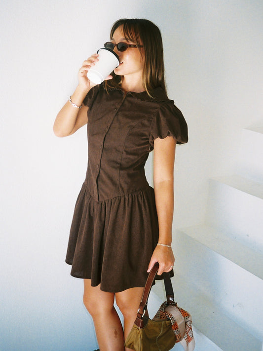 Nellie Dress - Brown