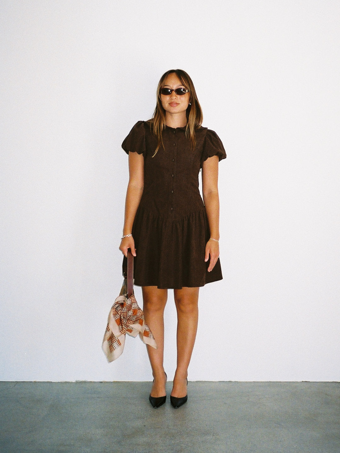 Nellie Dress - Brown