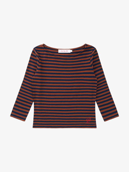 Nia Top - Tobacco Stripe