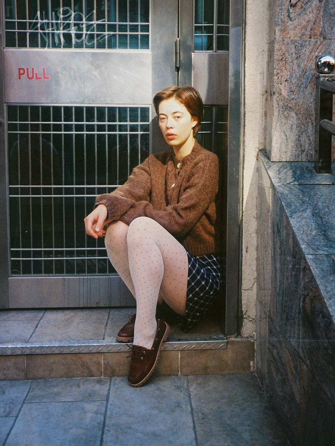 Eira Petite Dots Tights - Ivory