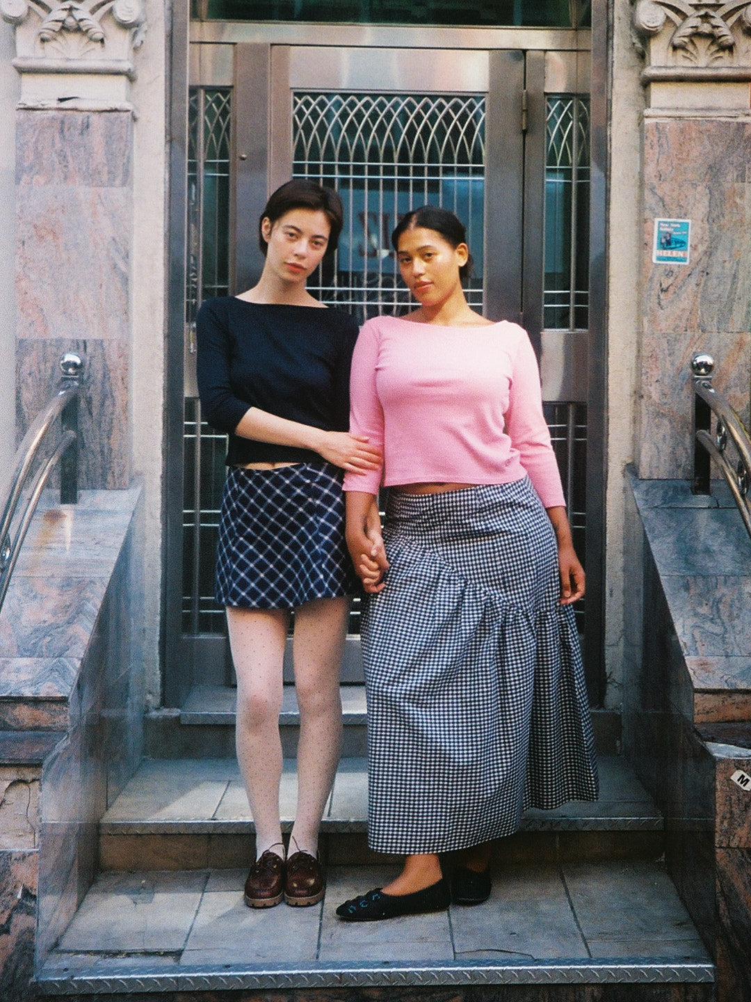 Maeve Midi Skirt - Midnight Check – Lisa Says Gah