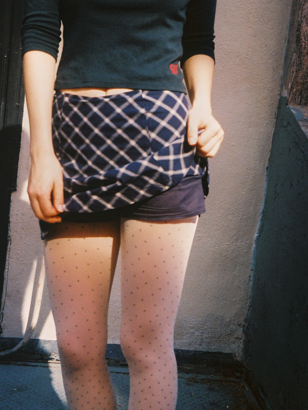 Eira Petite Dots Tights - Ivory