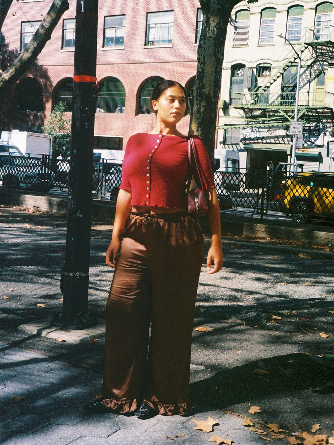 Summer Short Sleeve Top - Merlot