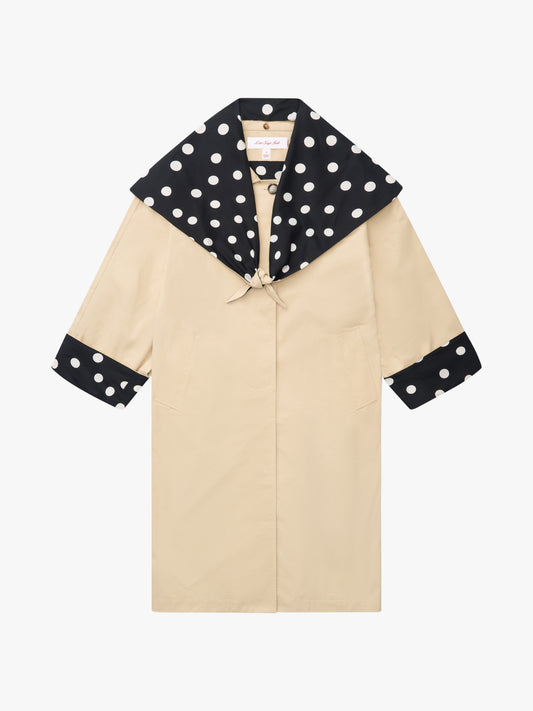 Olson Trench - Black/White Dot
