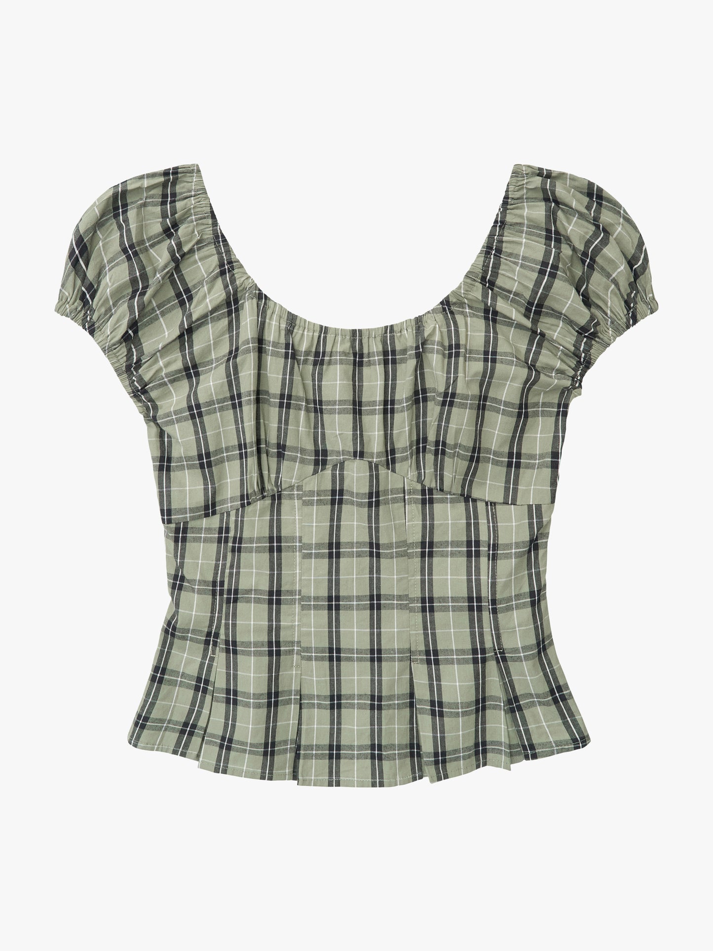 Pat Top - Moss Plaid