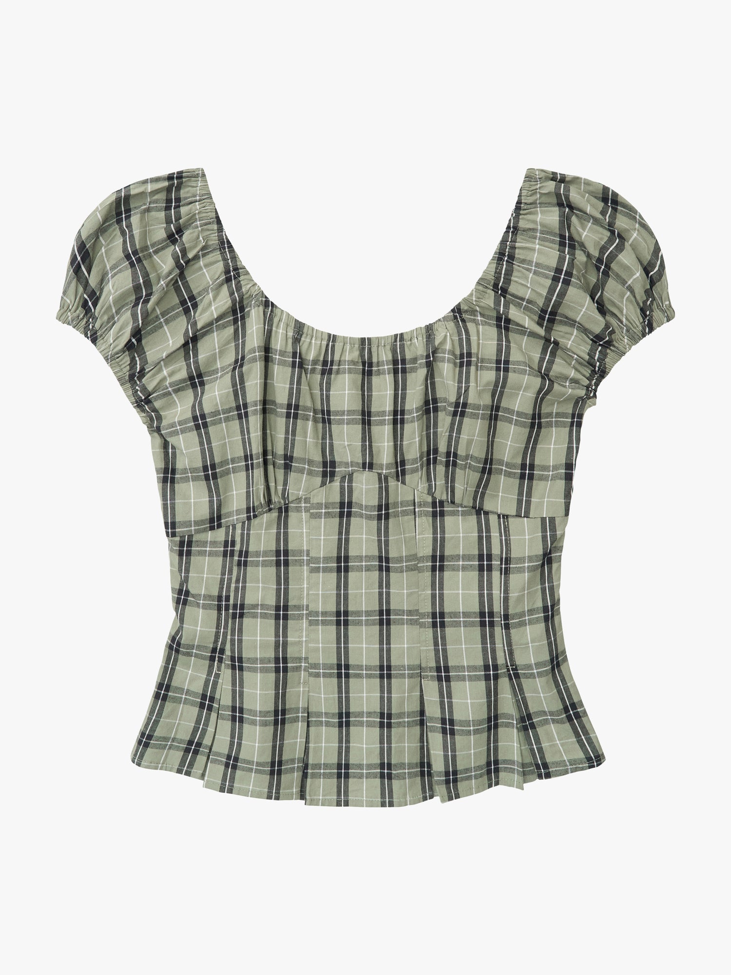 Pat Top - Moss Plaid