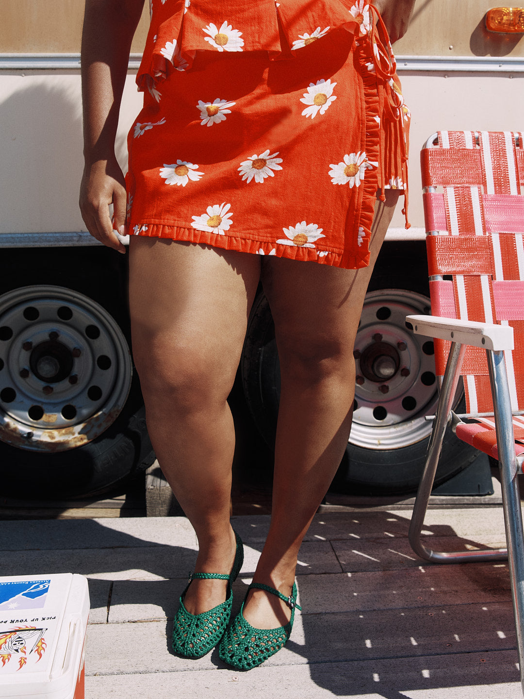 Christy Skort - Red Daisy