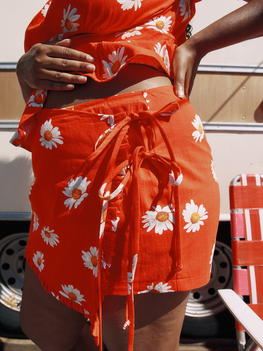 Christy Skort - Red Daisy – Lisa Says Gah