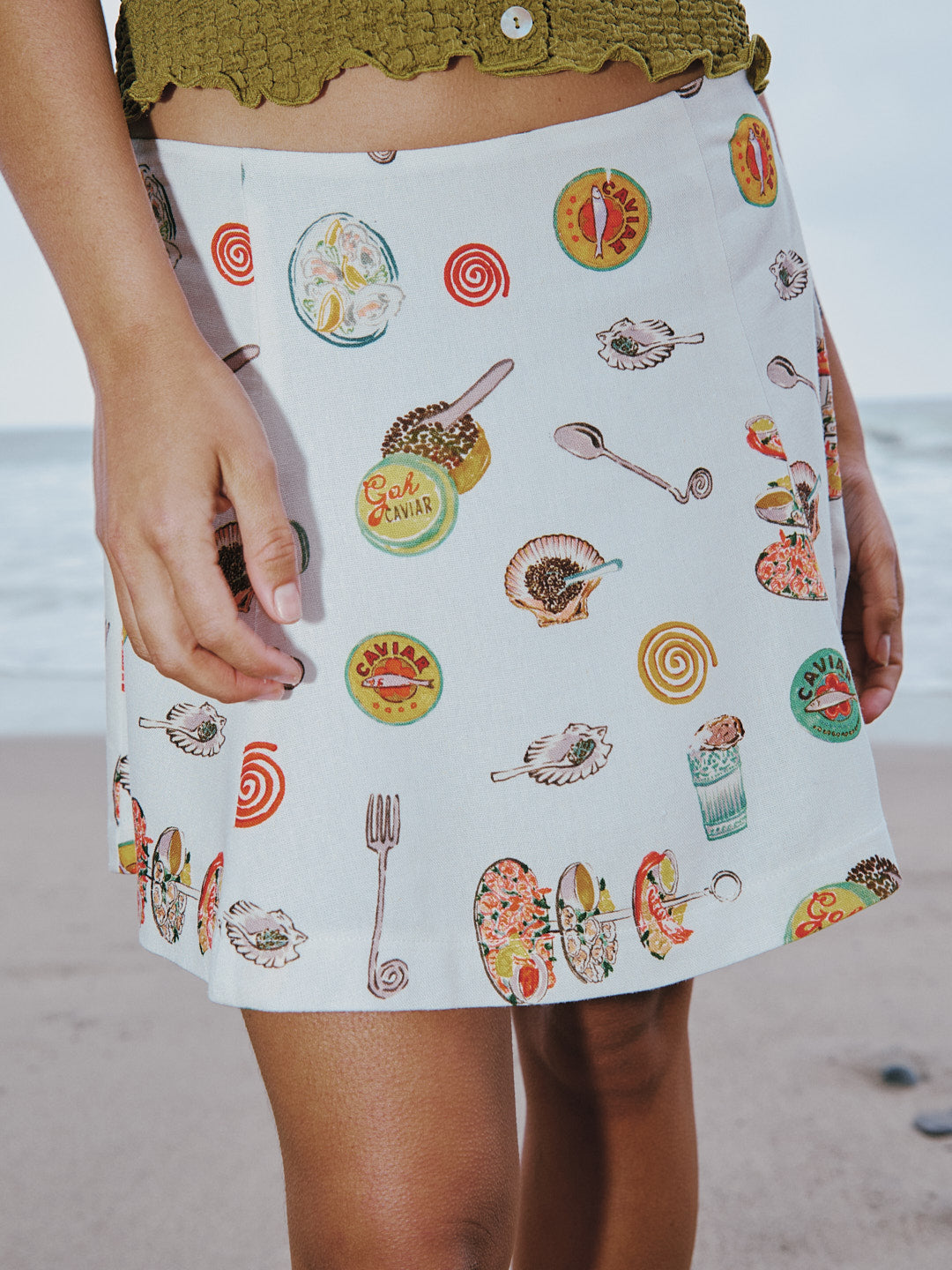 Star Skirt - Caviar Dreams White