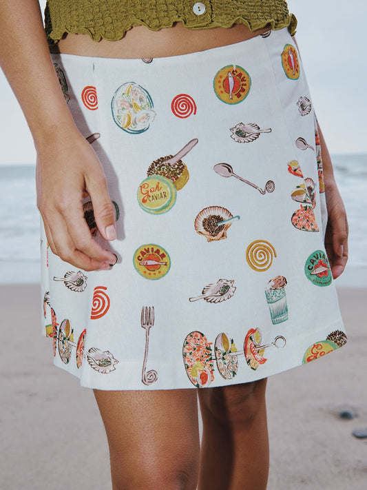 Star Skirt - Caviar Dreams White