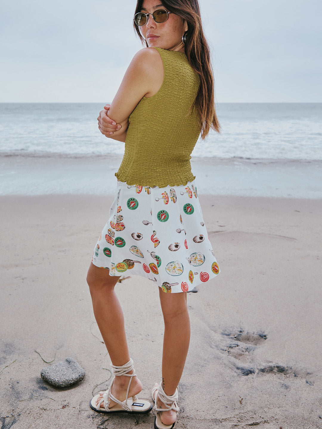 Star Skirt - Caviar Dreams White