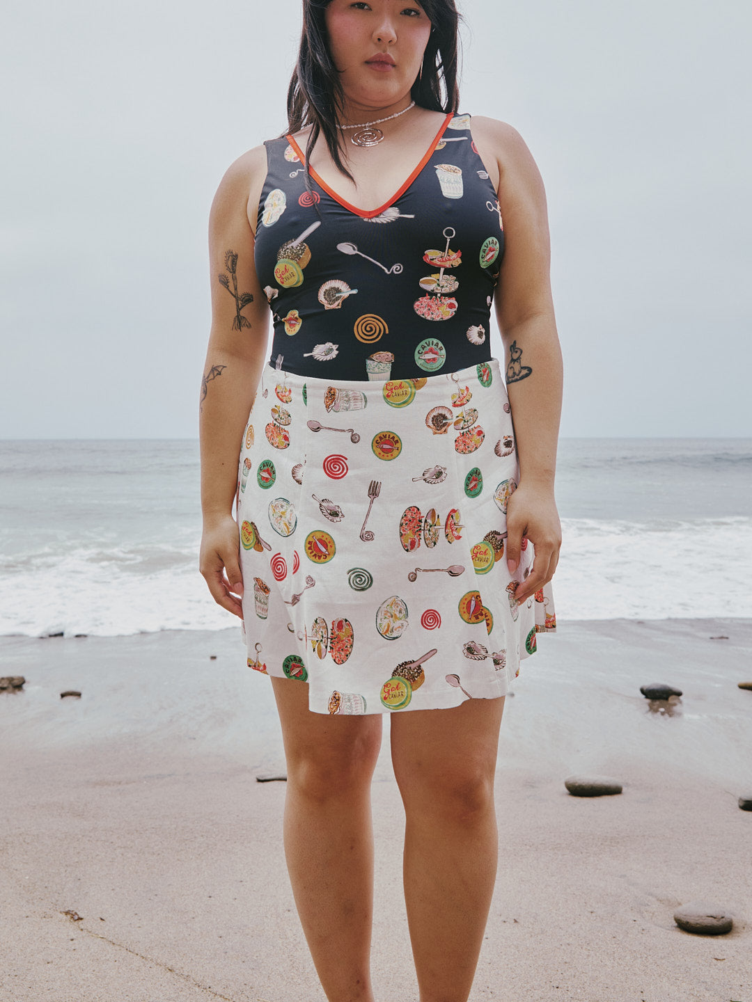 Star Skirt - Caviar Dreams White