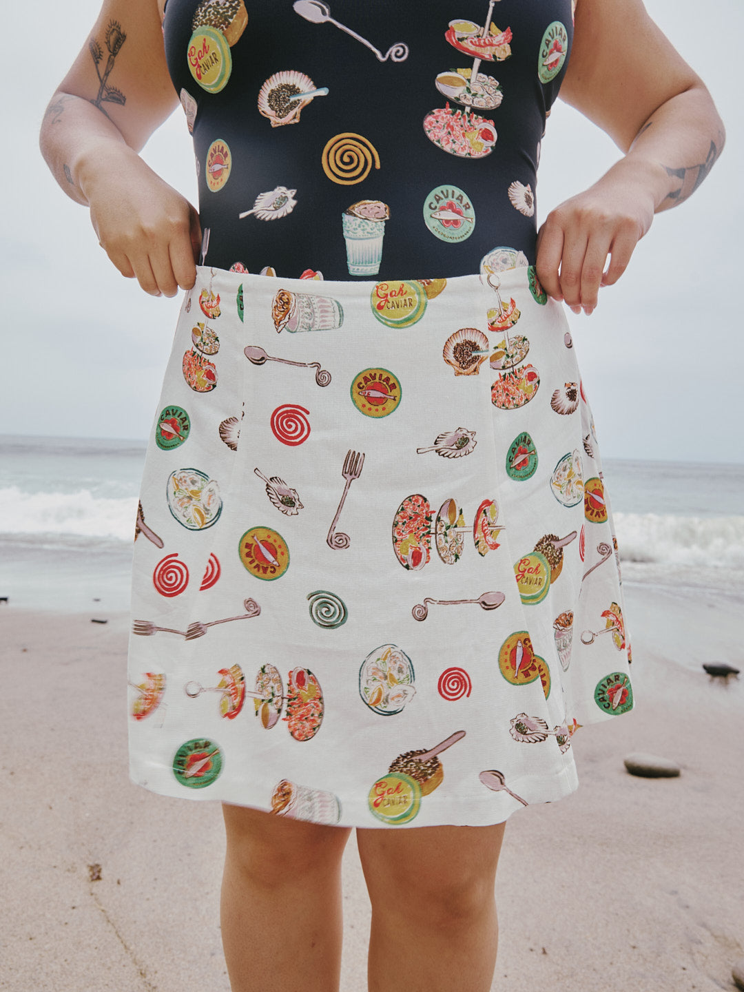 Star Skirt - Caviar Dreams White