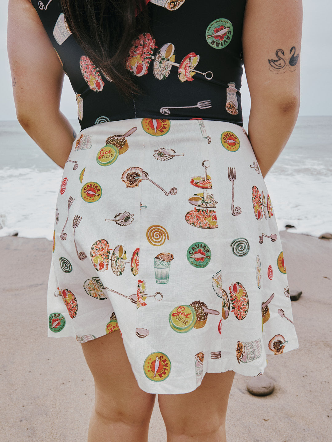 Star Skirt - Caviar Dreams White