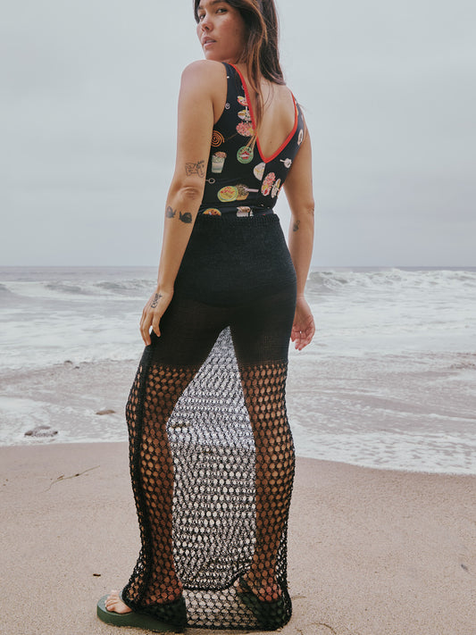 Elea Tricot Skirt - Black