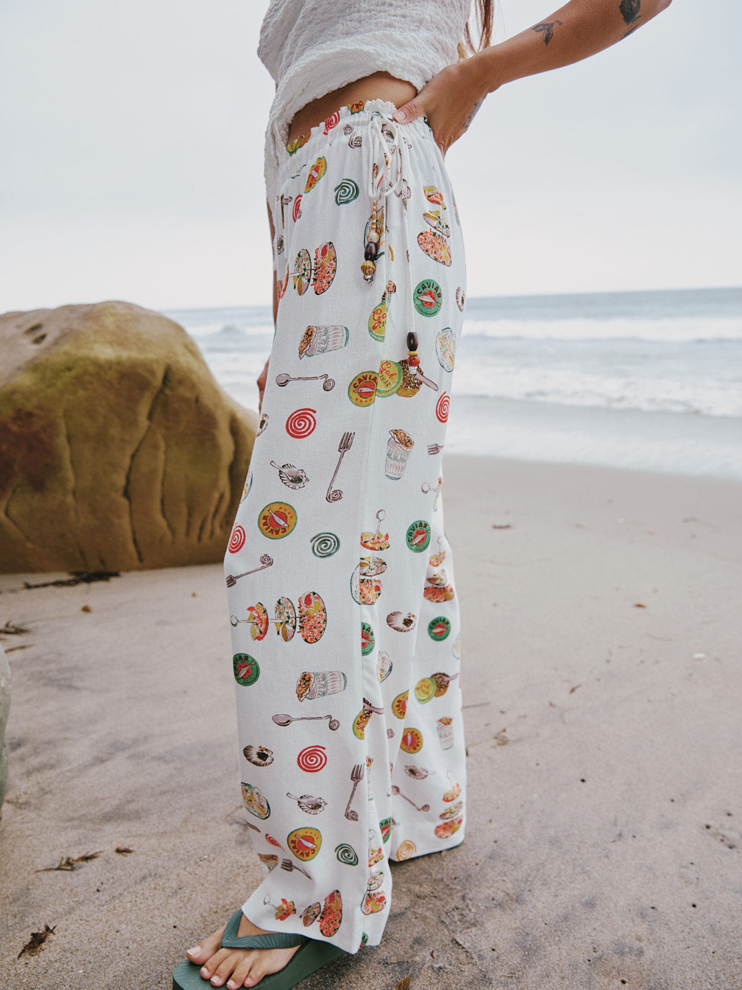 Nora Pant - Caviar Dreams White