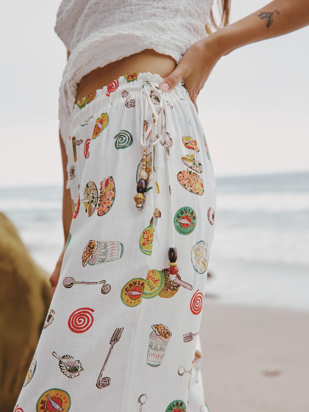 Nora Pant - Caviar Dreams White