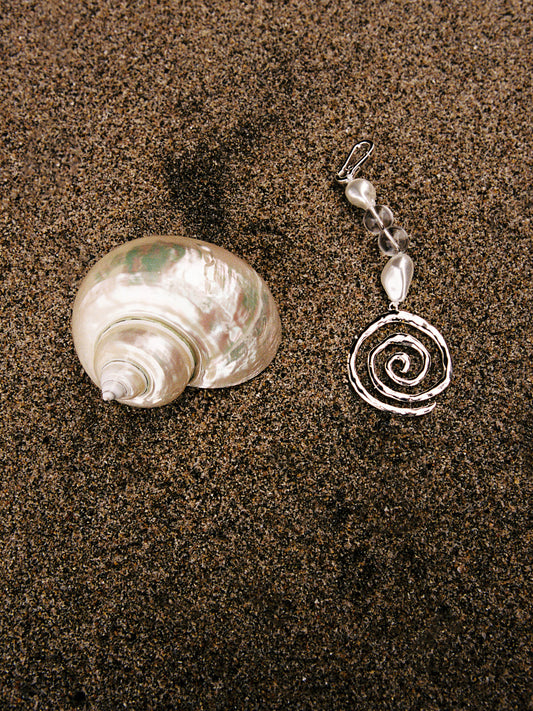 Vortex Keychain - Silver