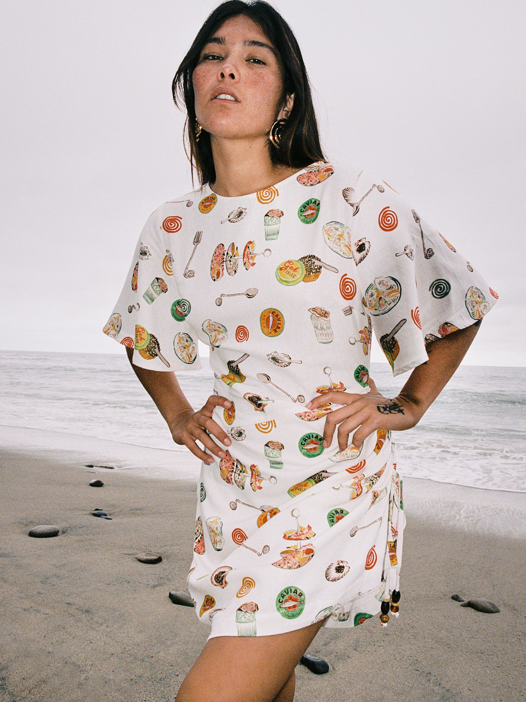 Belle Dress - Caviar Dreams White