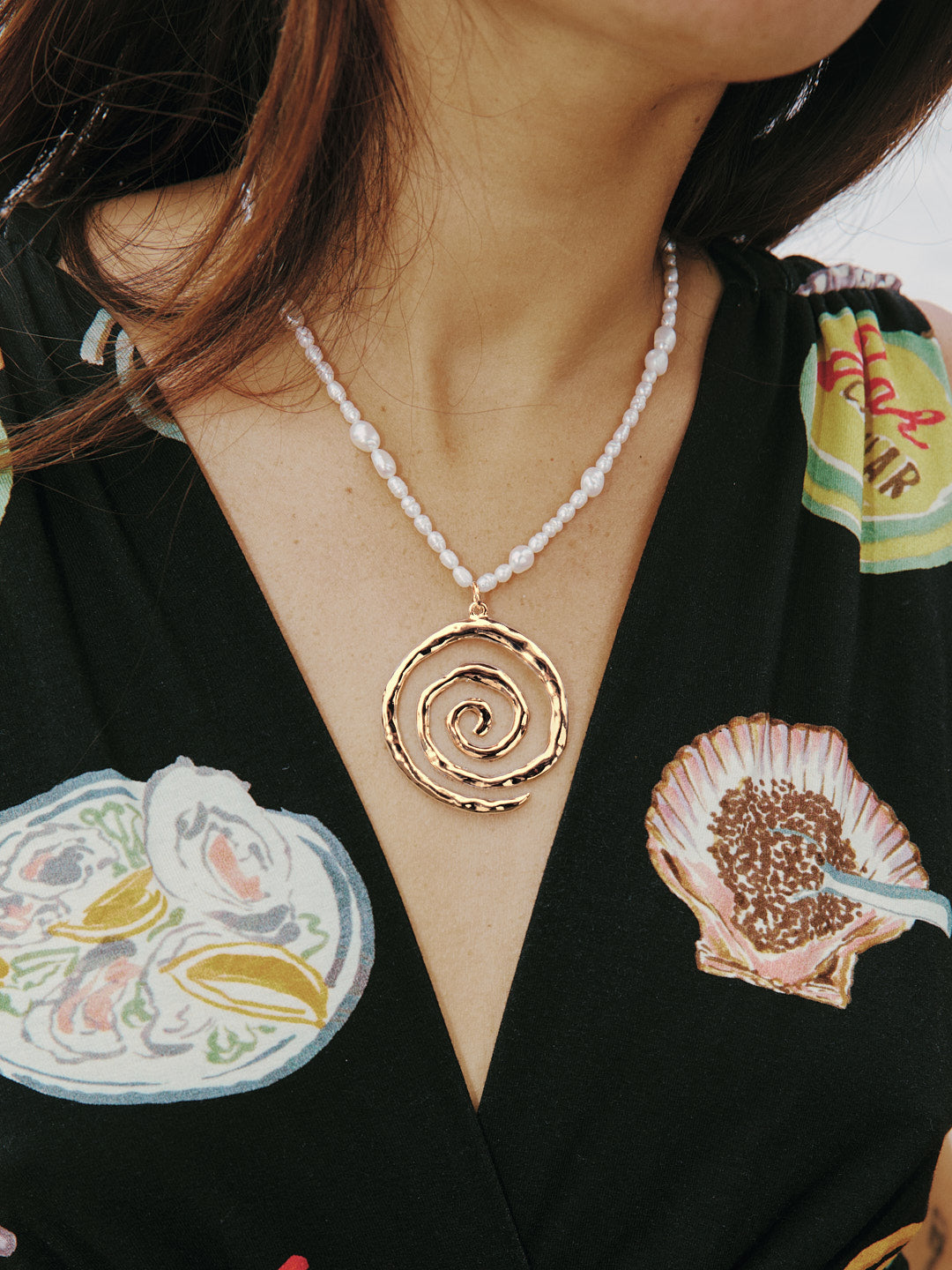 Swirl Necklace - Gold