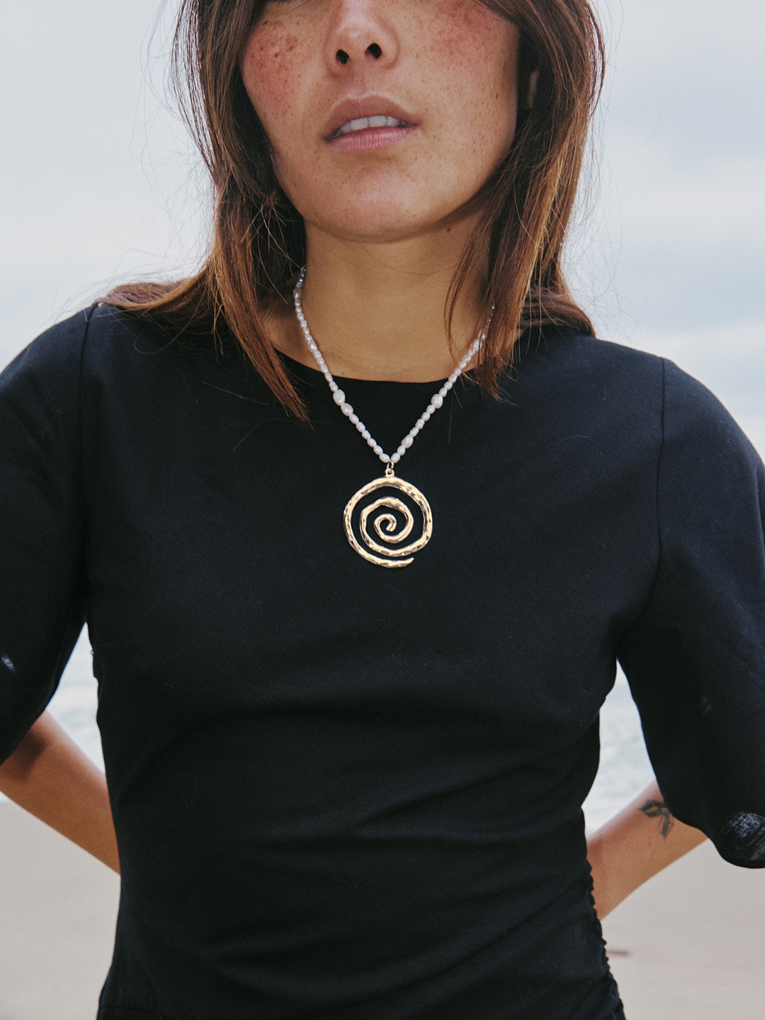 Swirl Necklace - Gold