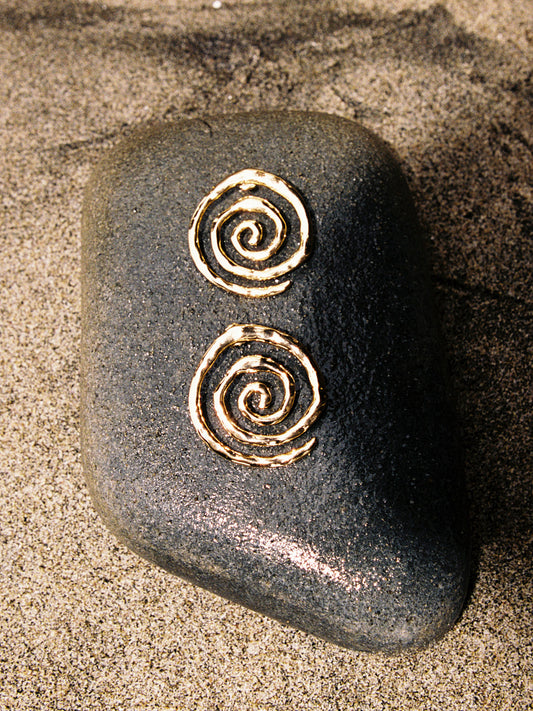 Vortex Earrings - Gold