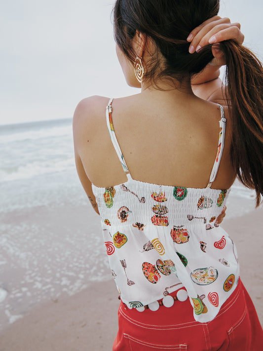 Cleo Cami - Caviar Dreams White