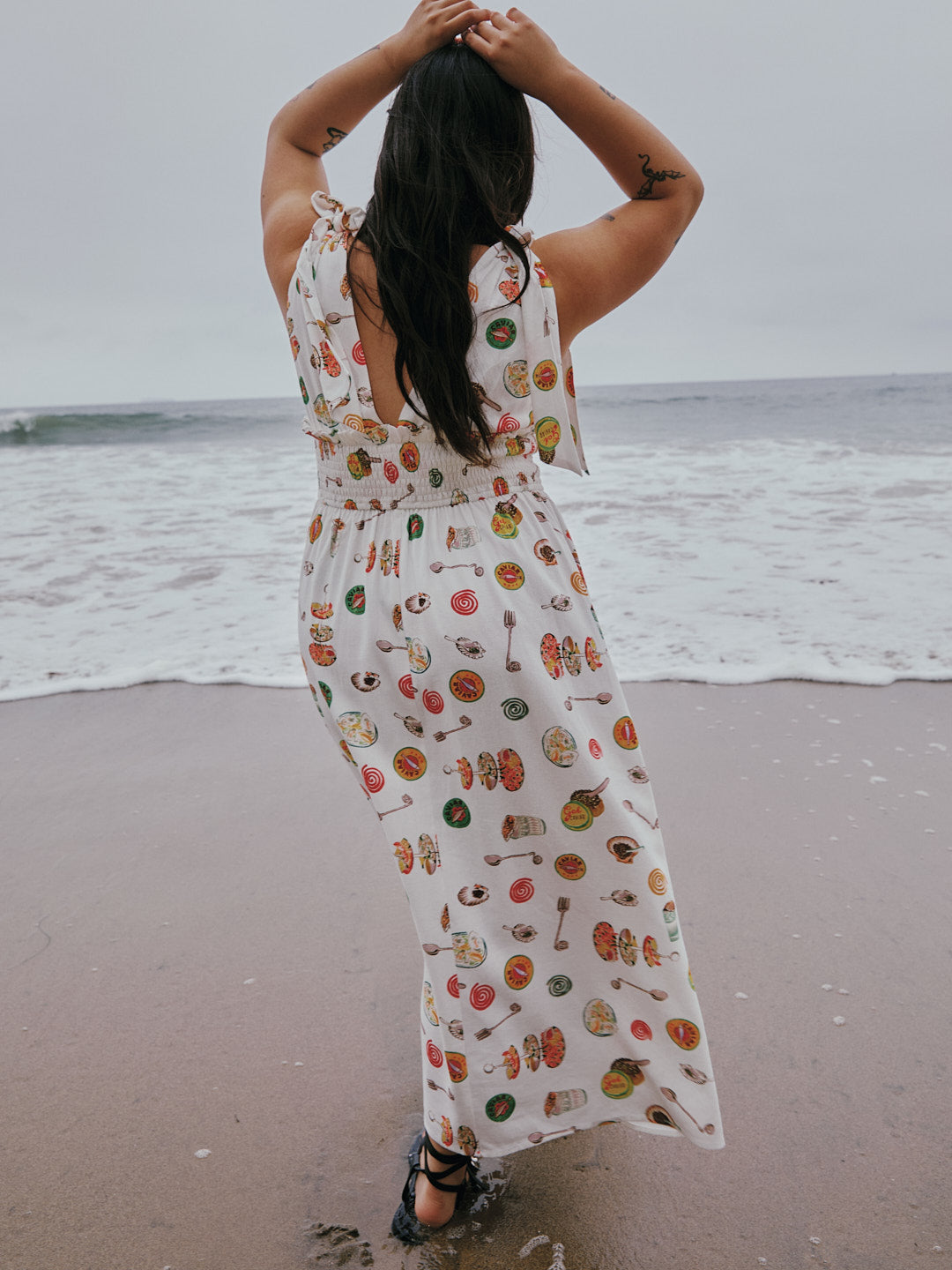 Monroe Dress - Caviar Dreams White