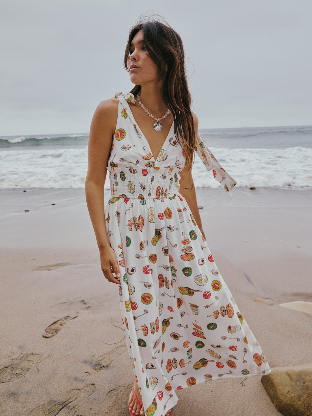 Monroe Dress - Caviar Dreams White