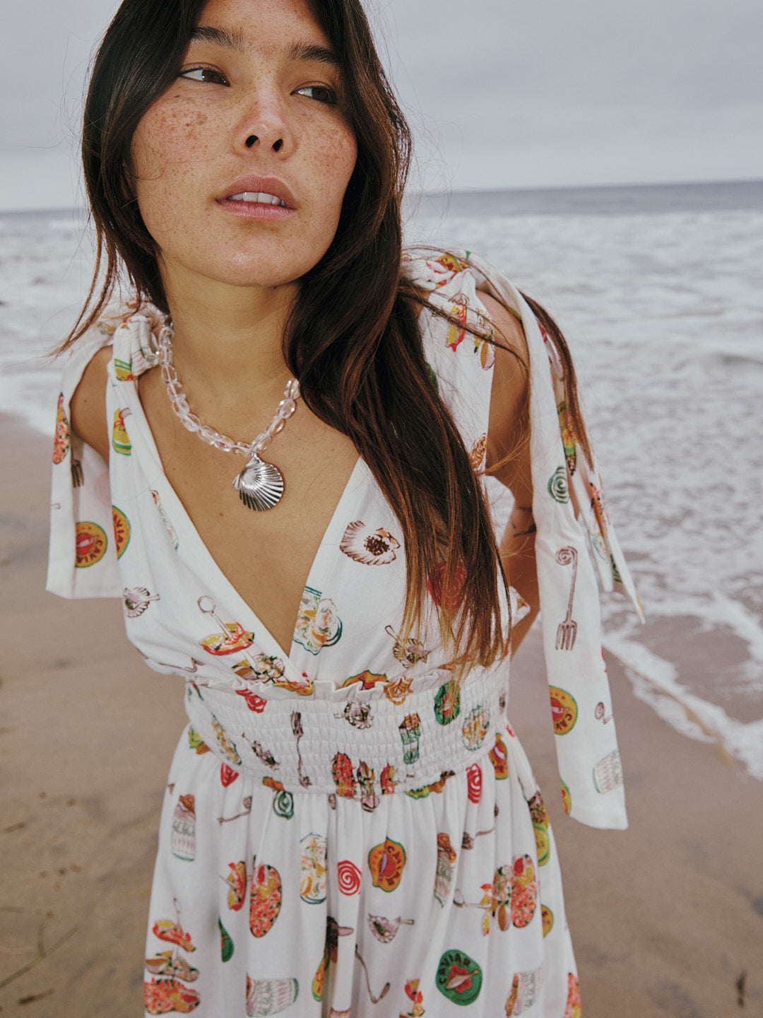 Monroe Dress - Caviar Dreams White