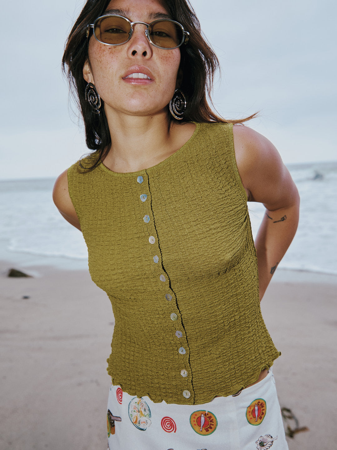 Summer Top Olive Lisa Says Gah