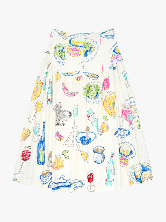 Penny Midi Skirt - Euro Breakfast